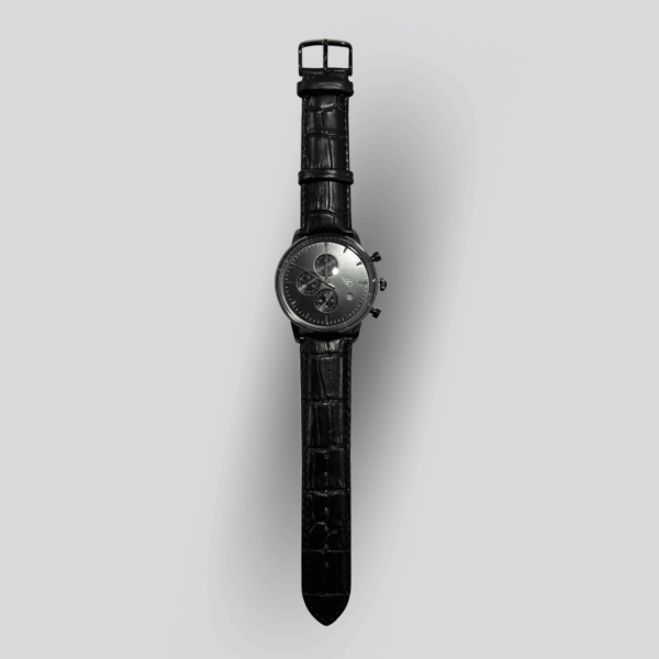 YSG Tailors watch black leather metal