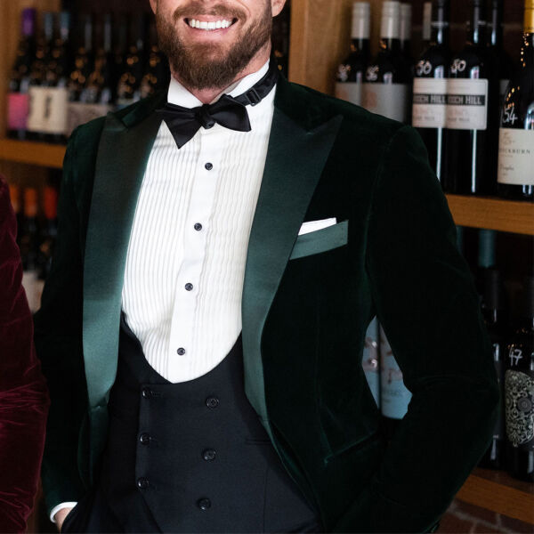 YSG tailors suit the goodes green velvet jacket