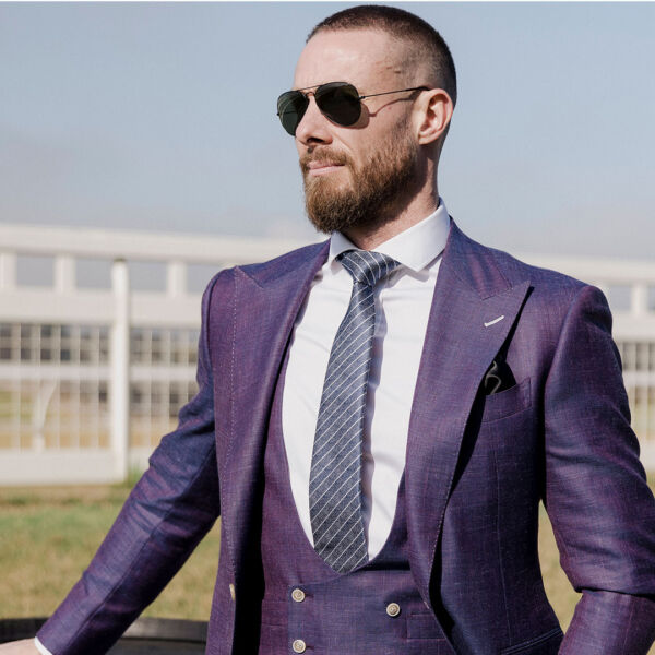 YSG Tailors suit the ledger purple