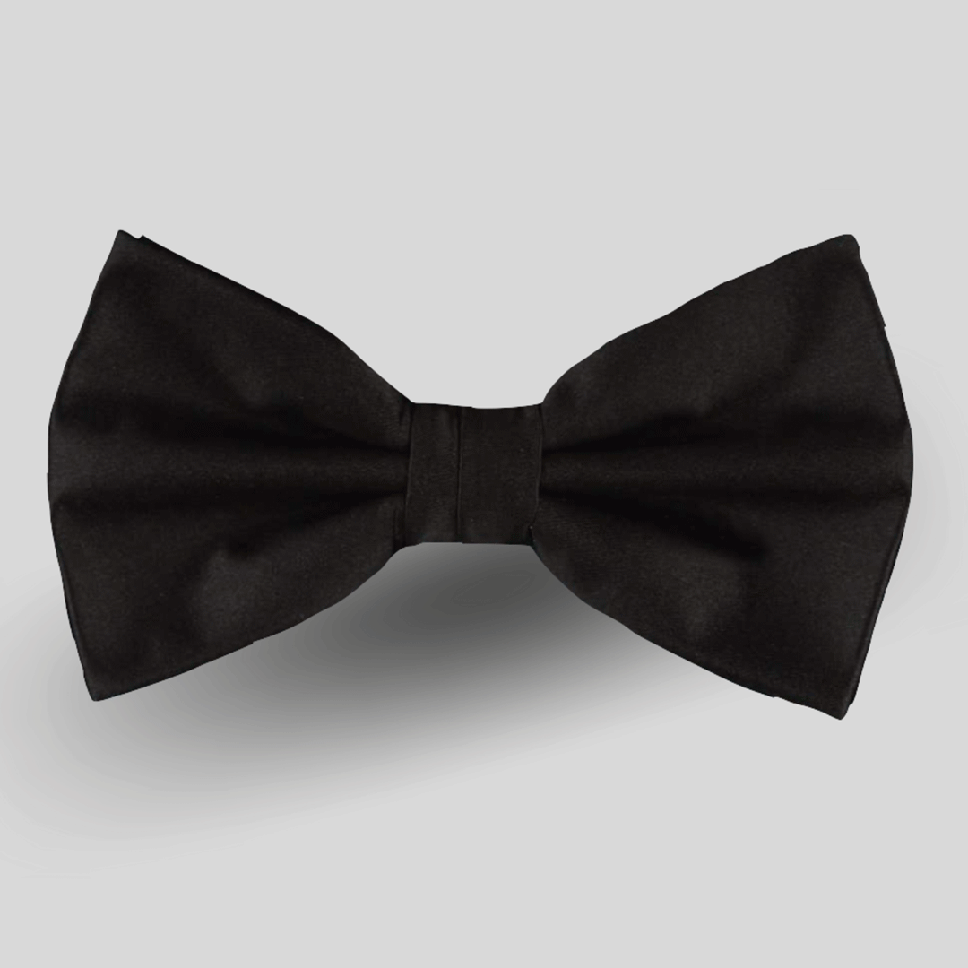 Shop Stylish Black Plain Bow Ties - Australian Accessories - YSG Tailors