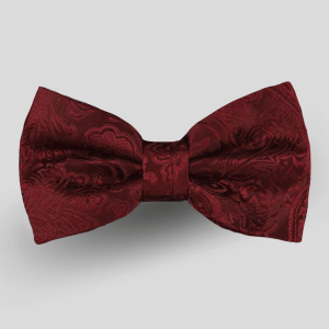 ysg tailors menswear burgundy paisley bowtie