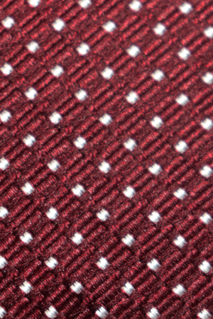 ysg tailors menswear burgundy square dot tie swatch