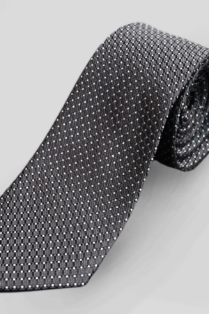 ysg tailors menswear charcoal square dot tie