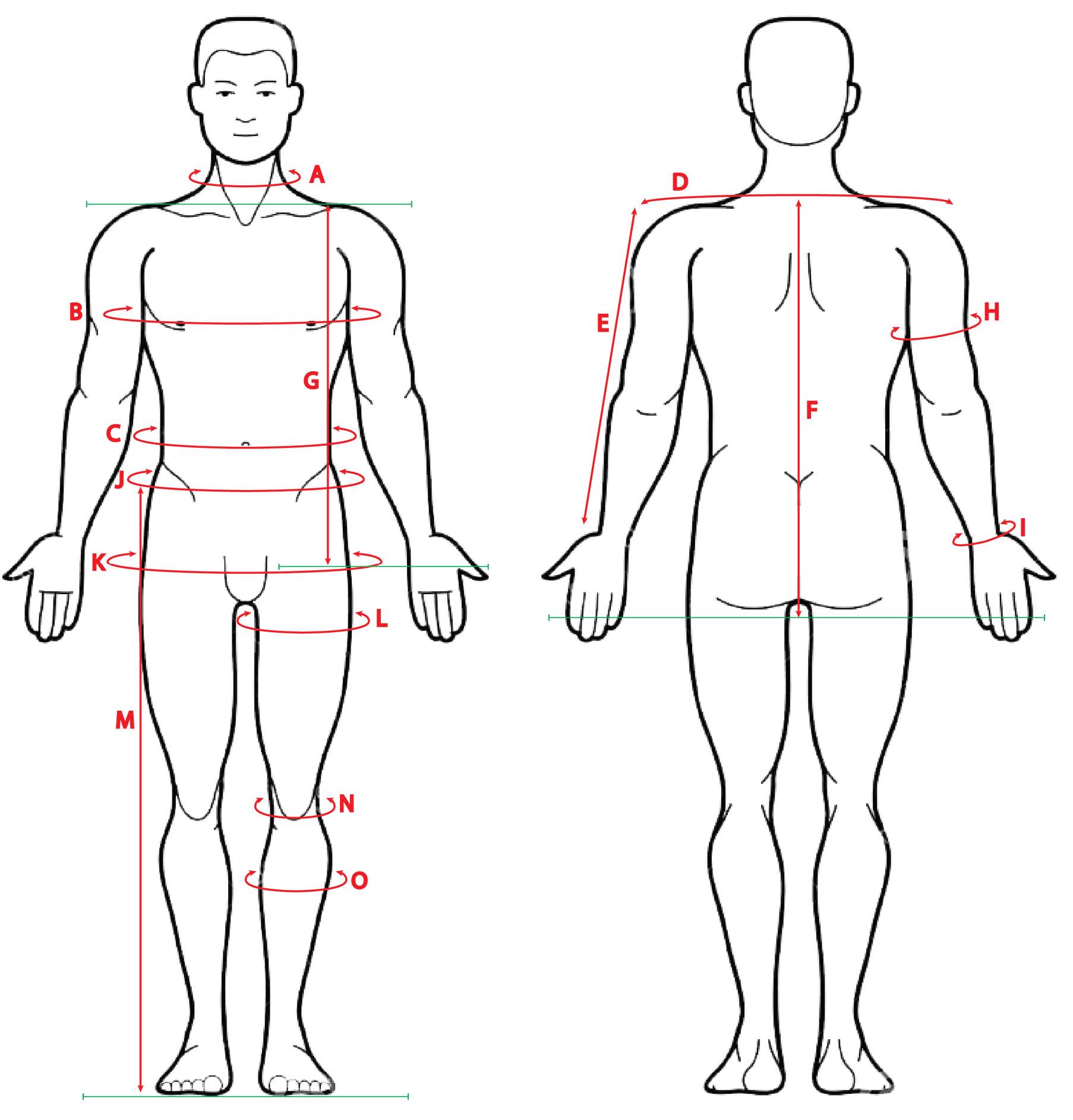 Body Measurements for Suit Fitting